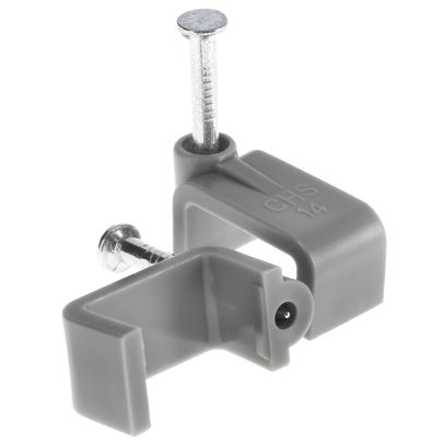 Twin & Earth Cable Clips Grey 1mm