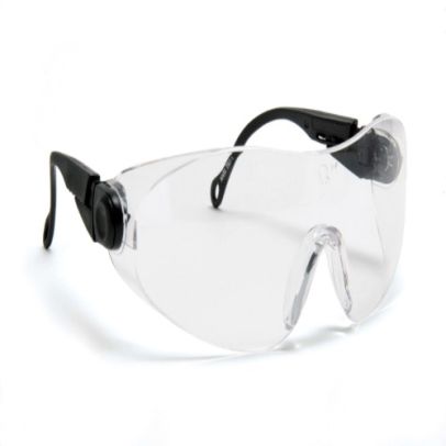 Clear Protective Safety Glasses with Double Arm Adjust One Size