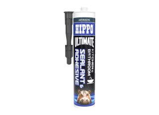 Hippo Ultimate Kitchen & Bathroom Sealant/Adhesive Anthracite 290ml