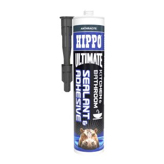 Hippo Ultimate Kitchen & Bathroom Sealant/Adhesive Anthracite 290ml